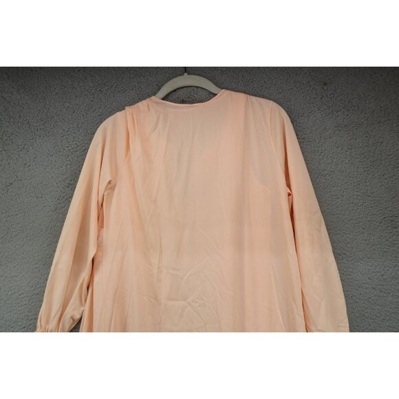 J. C. Penny Vintage Nylon Robe & Gown Set-Size Medium-Embroidered-Lace - Picture 9 of 16